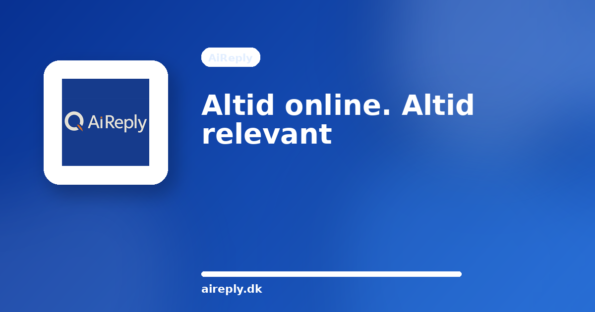 Illustration til Altid online. Altid relevant