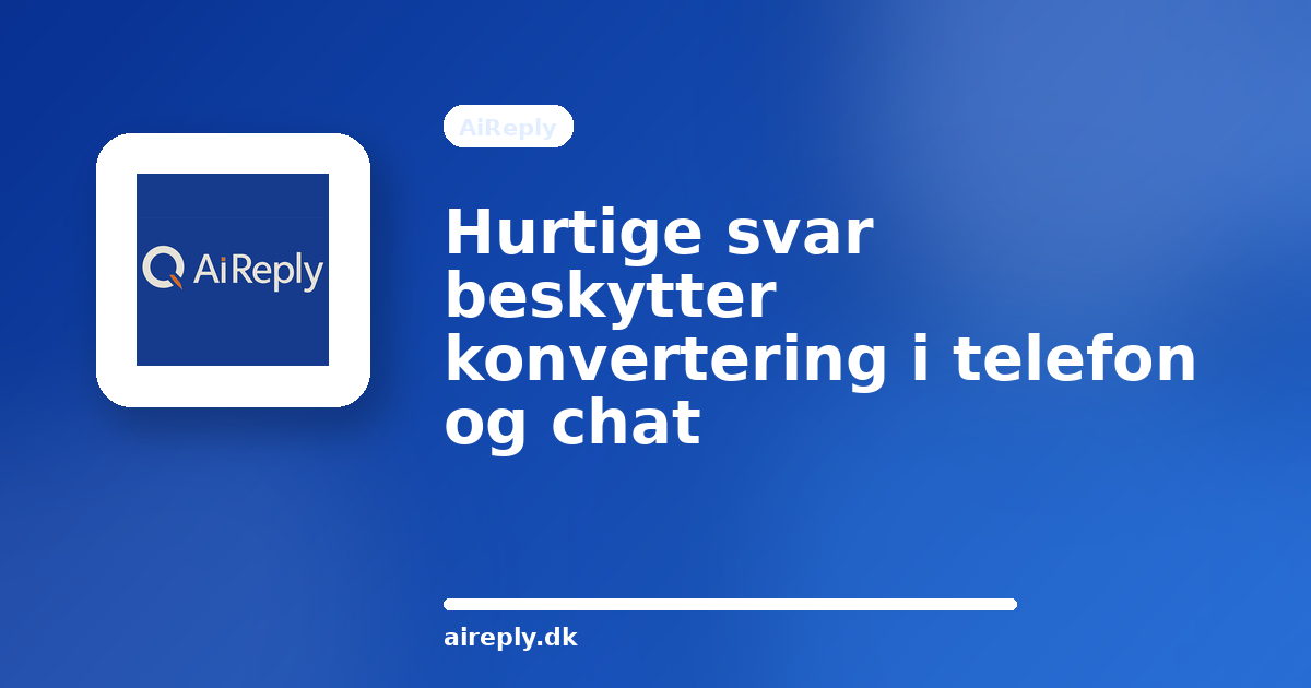 Illustration til Hurtige svar beskytter konvertering i telefon og chat