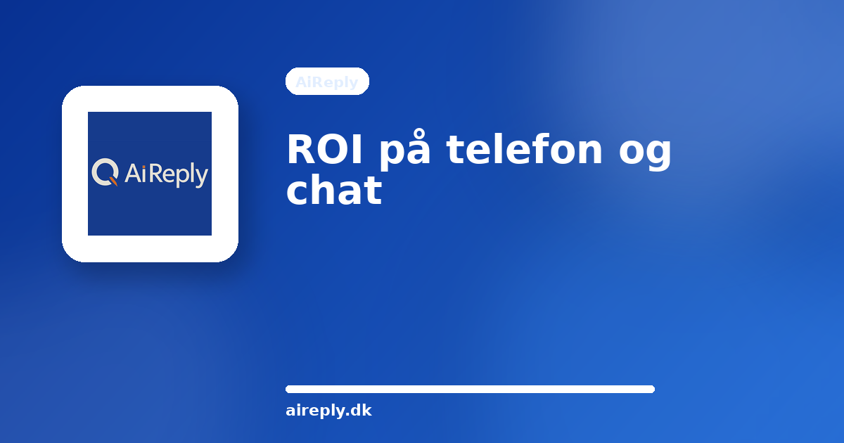 Illustration til ROI på kundeservice i telefon og chat: regnestykket der faktisk giver mening